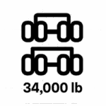 tandem axle weight limit 34,000 pounds