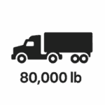 semi truck gross weight limit 80,000 pounds